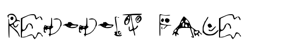 Reddit Face font preview